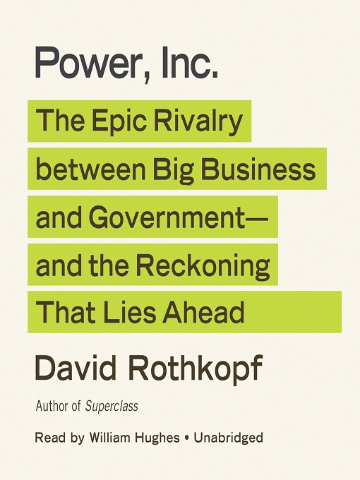 Title details for Power, Inc. by David Rothkopf - Available